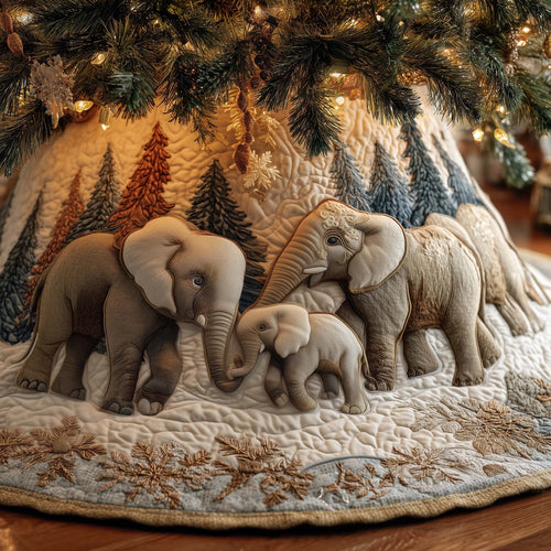Elephant Quilted Tree Skirt GFTOMA7185