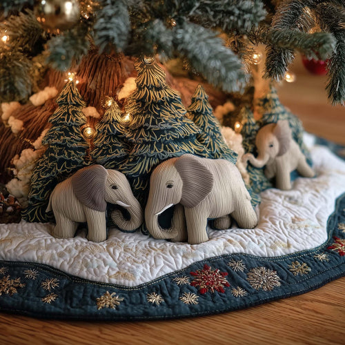 Elephant Quilted Tree Skirt GFTOMA7189