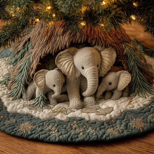 Elephant Quilted Tree Skirt GFTOMA7191