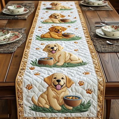 Golden Retriever Quilted Table Runner GFTOMA719