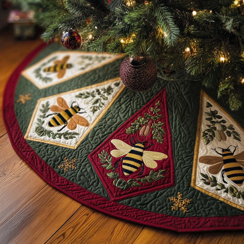 Bee Quilted Tree Skirt GFTOMA7203