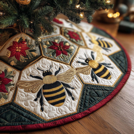 Bee Quilted Tree Skirt GFTOMA7204