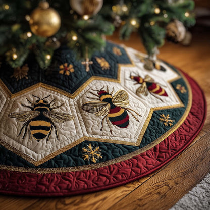 Bee Quilted Tree Skirt GFTOMA7206