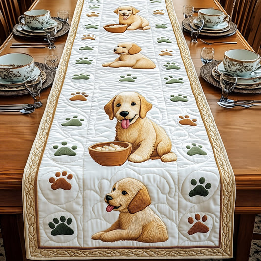Golden Retriever Quilted Table Runner GFTOMA720