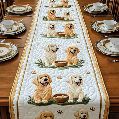 Golden Retriever Quilted Table Runner GFTOMA721