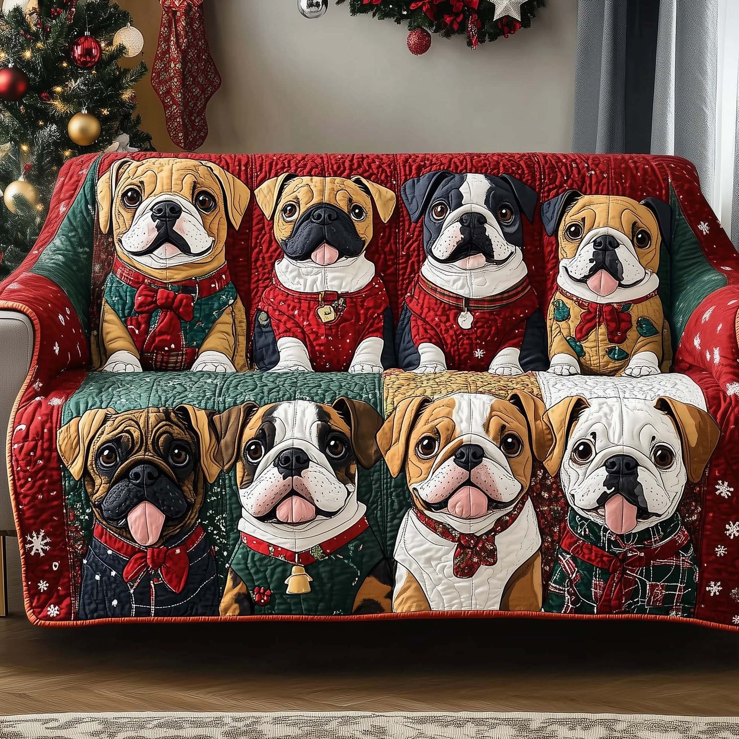 Bulldog Quilted Sofa Cover GFTOMA7299