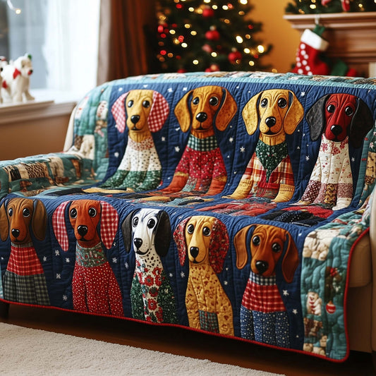 Dachshund Quilted Sofa Cover GFTOMA7305