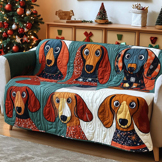 Dachshund Quilted Sofa Cover GFTOMA7306