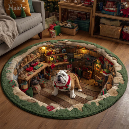 Bulldog Workshop Quilted Round Mat GFTOMA7308