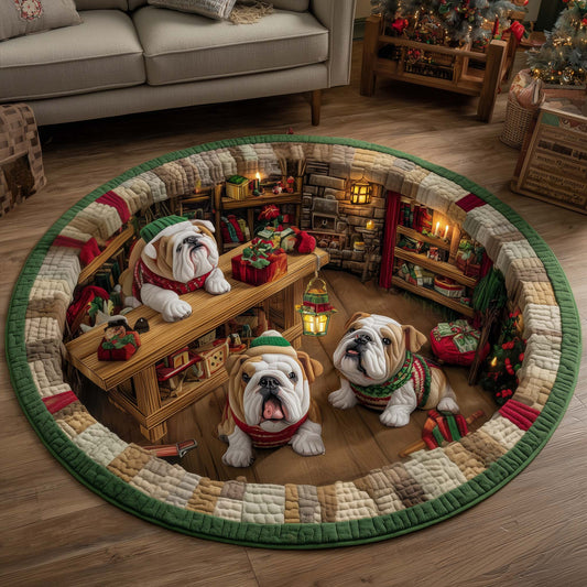 Bulldog Workshop Quilted Round Mat GFTOMA7309
