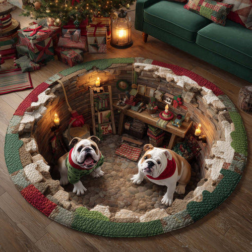 Bulldog Workshop Quilted Round Mat GFTOMA7315