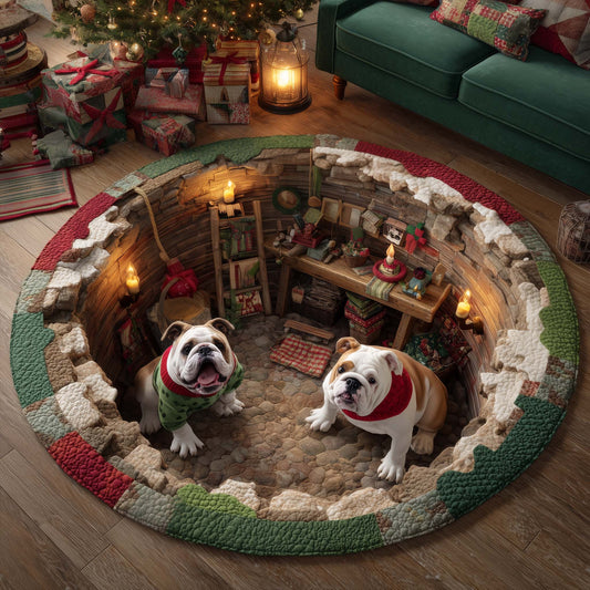Bulldog Workshop Quilted Round Mat GFTOMA7315