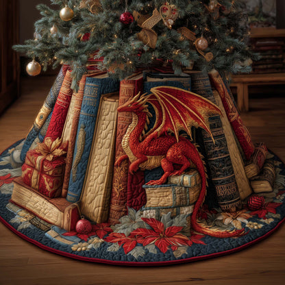 Library Dragon Quilted Tree Skirt GFTOMA7317
