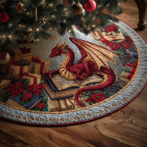 Library Dragon Quilted Tree Skirt GFTOMA7318