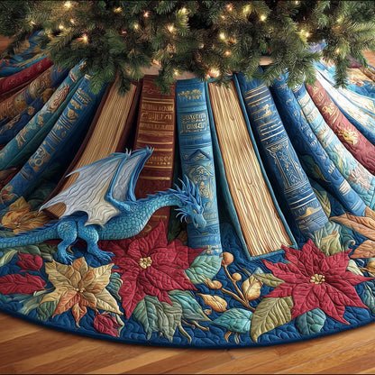Library Dragon Quilted Tree Skirt GFTOMA7324