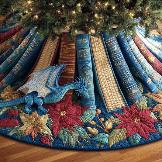 Library Dragon Quilted Tree Skirt GFTOMA7324