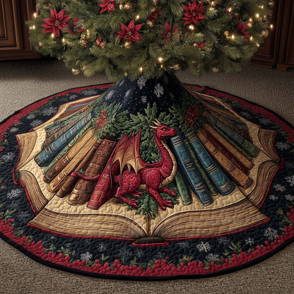 Library Dragon Quilted Tree Skirt GFTOMA7325