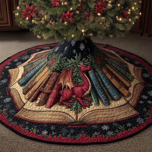 Library Dragon Quilted Tree Skirt GFTOMA7325