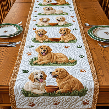 Golden Retriever Quilted Table Runner GFTOMA732