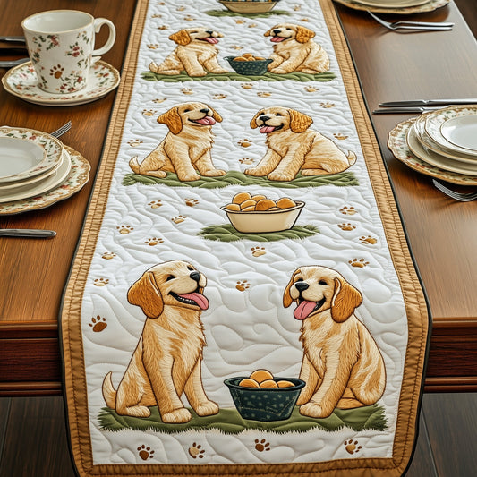 Golden Retriever Quilted Table Runner GFTOMA733