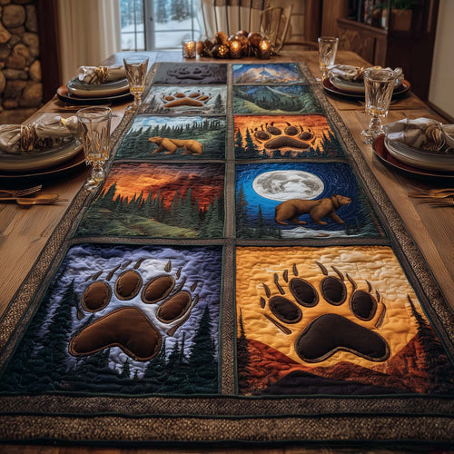 Wilderness Paw Quilted Table Runner GFTOMA7373