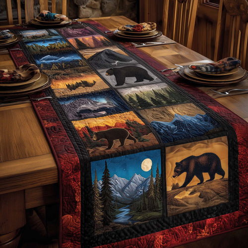 Wilderness Paw Quilted Table Runner GFTOMA7375