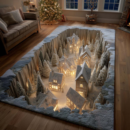 Snowy Village Area Rug GFTOMA7378