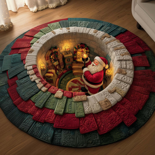 Jolly Santa Quilted Round Mat GFTOMA7399