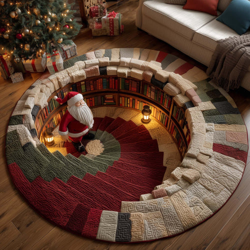 Jolly Santa Quilted Round Mat GFTOMA7401