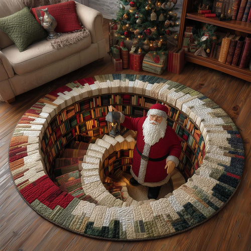 Jolly Santa Quilted Round Mat GFTOMA7403