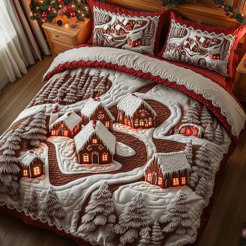 Snowy Village Duvet Cover Set GFTOMA7423