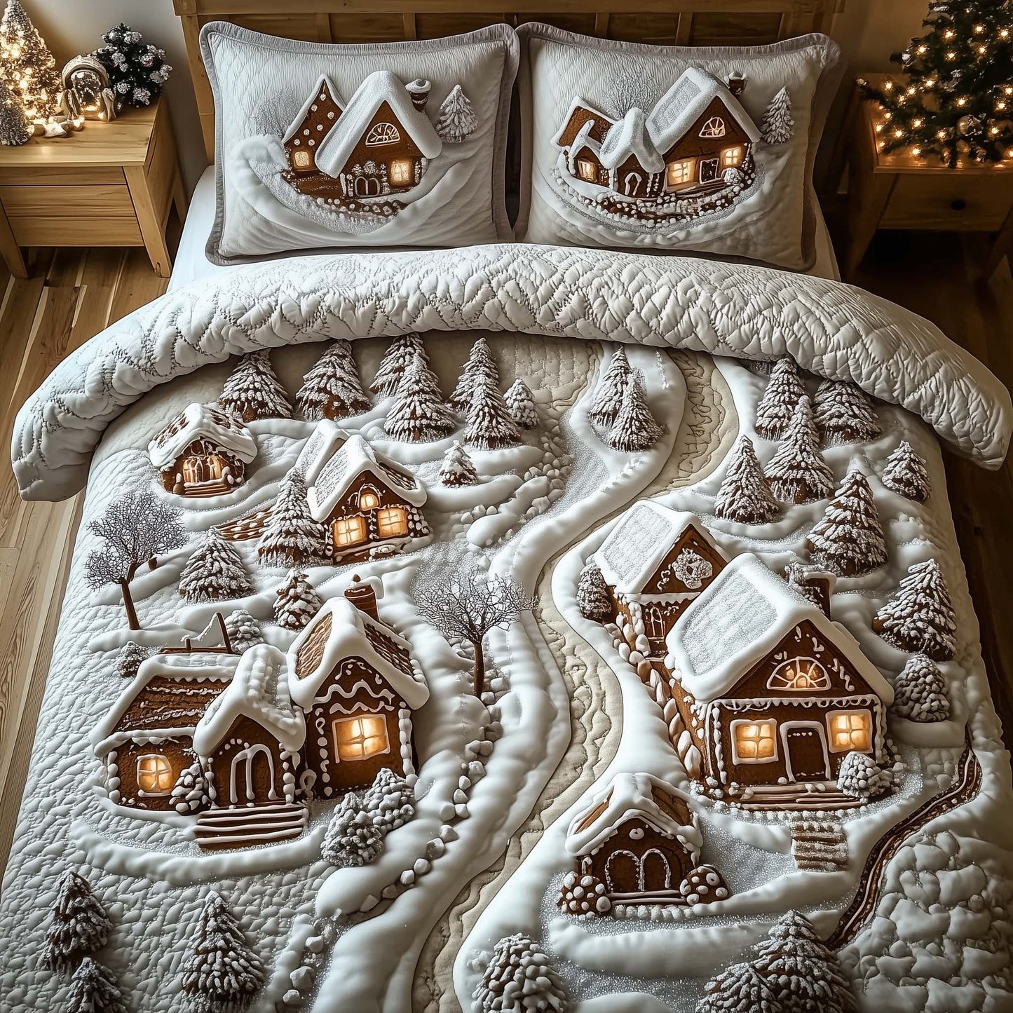 Snowy Village Duvet Cover Set GFTOMA7424