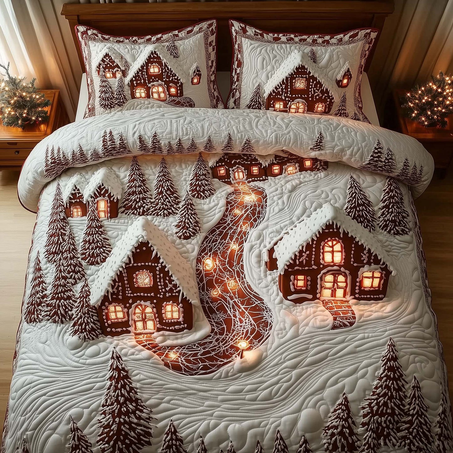 Snowy Village Duvet Cover Set GFTOMA7426
