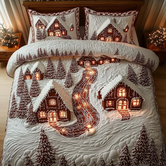 Snowy Village Duvet Cover Set GFTOMA7426