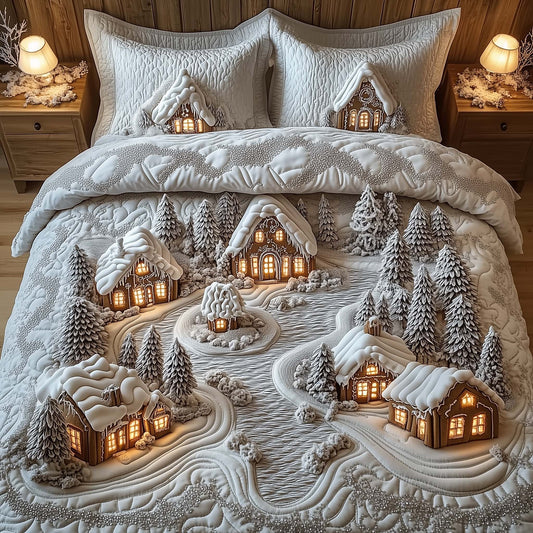 Snowy Village Duvet Cover Set GFTOMA7427