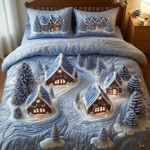 Snowy Village Duvet Cover Set GFTOMA7429