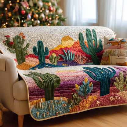 Cactus Quilted Sofa Cover GFTOMA7438