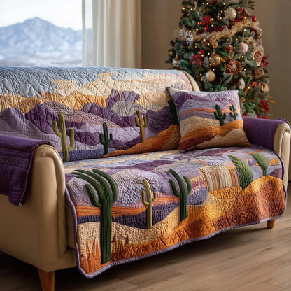 Cactus Quilted Sofa Cover GFTOMA7439