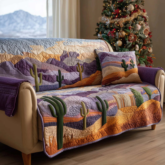Cactus Quilted Sofa Cover GFTOMA7439