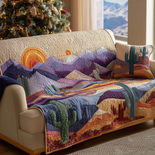 Cactus Quilted Sofa Cover GFTOMA7440