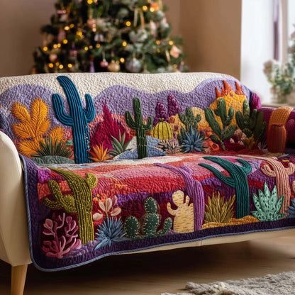 Cactus Quilted Sofa Cover GFTOMA7441