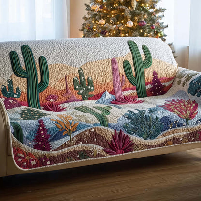 Cactus Quilted Sofa Cover GFTOMA7443
