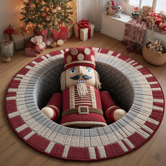 Nutcracker Guard Quilted Round Mat GFTOMA7444