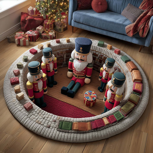 Nutcracker Guard Quilted Round Mat GFTOMA7445