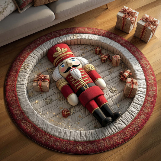 Nutcracker Guard Quilted Round Mat GFTOMA7446