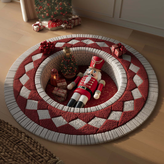 Nutcracker Guard Quilted Round Mat GFTOMA7449