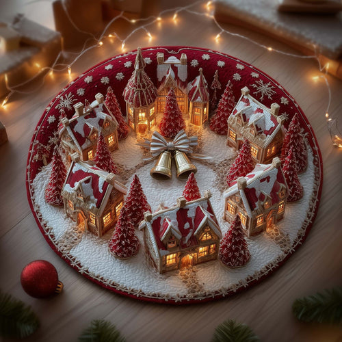 Yuletide Bell Quilted Round Mat GFTOMA7452