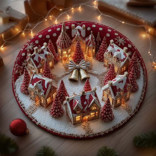 Yuletide Bell Quilted Round Mat GFTOMA7452