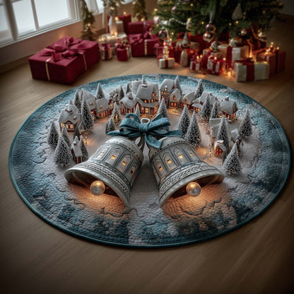 Yuletide Bell Quilted Round Mat GFTOMA7454