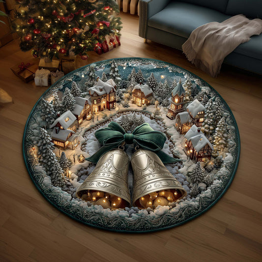 Yuletide Bell Quilted Round Mat GFTOMA7456